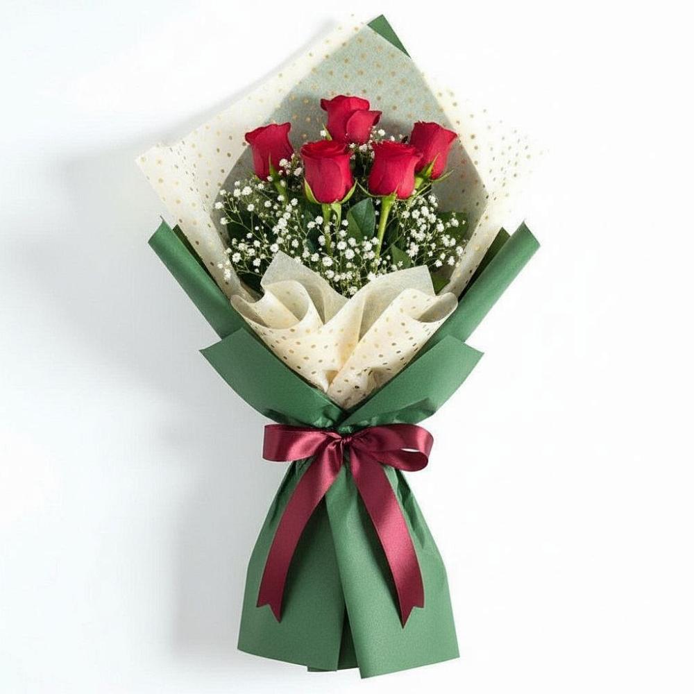 Букет цветов из: Розы в поселке имени Цюрупы