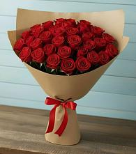 Красные розы Милано в поселке имени Цюрупы Букет Красные розы Милано в поселке имени Цюрупы