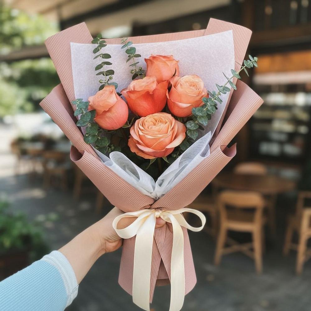 Букет цветов из: Розы в поселке имени Цюрупы