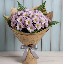 Букет цветов из:  Хризантемы в поселке имени Цюрупы