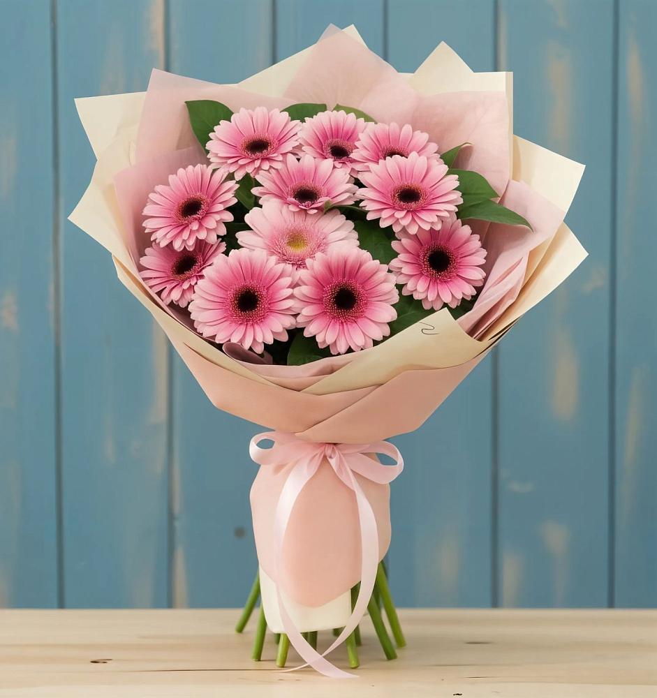 Букет пурпурно-розовый в поселке имени Цюрупы Букет цветов из: Герберы в поселке имени Цюрупы