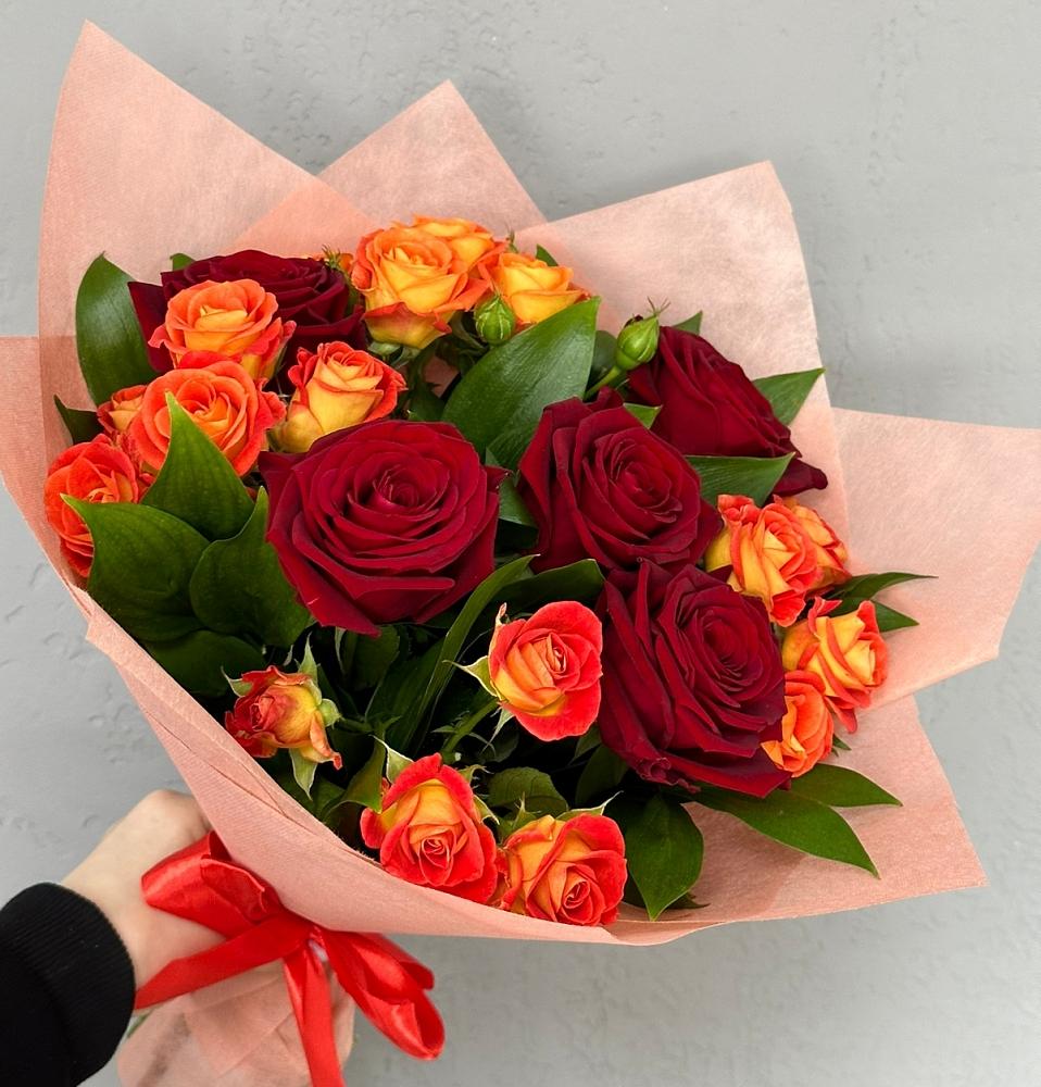 Букет Любовь и восторг в поселке имени Цюрупы