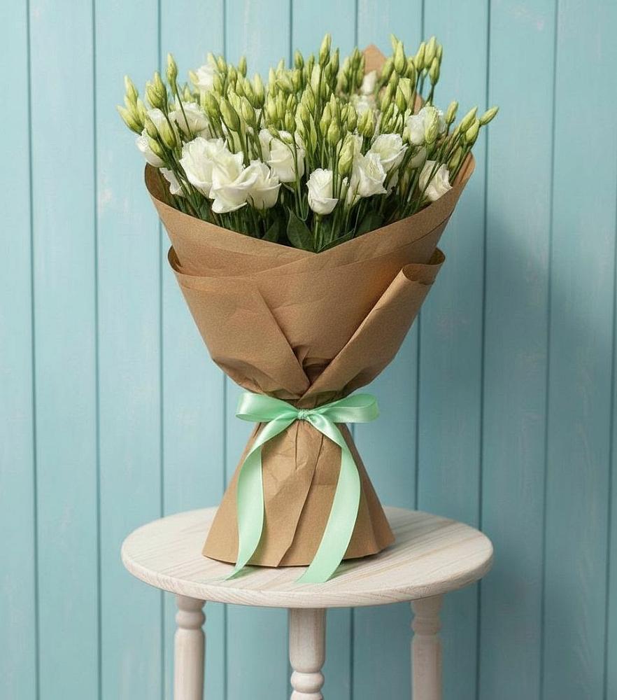 Букет Утренняя Свежесть в поселке имени Цюрупы Букет цветов из: Лизиантусы в поселке имени Цюрупы