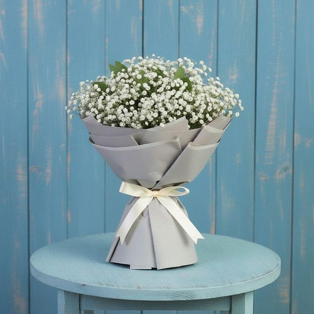 Букет Белые гипсофилы в поселке имени Цюрупы Букет цветов из: Гипсофила в поселке имени Цюрупы