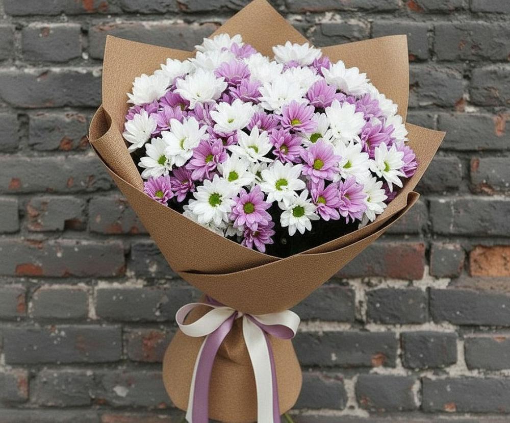 Букет грани совершенства в поселке имени Цюрупы Букет цветов из: Хризантемы в поселке имени Цюрупы