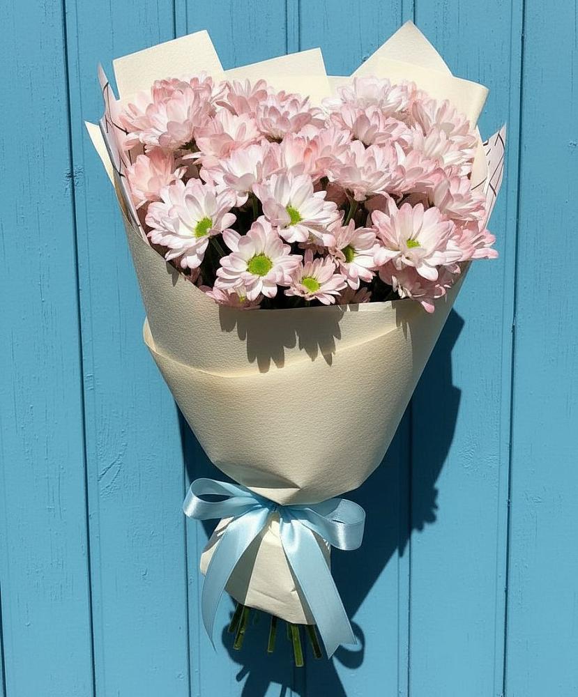 Букет Розовые хризантемы в поселке имени Цюрупы Букет цветов из: Хризантемы в поселке имени Цюрупы