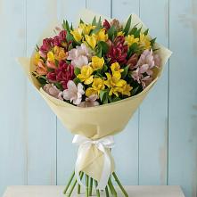 Букет цветов из:  Альстромерии в поселке имени Цюрупы