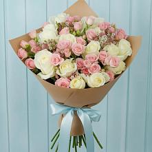 Букет романтичный подарок в поселке имени Цюрупы Букет цветов из:  Розы в поселке имени Цюрупы